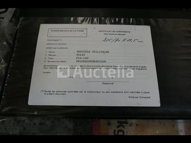 Verhuiswagen met achterlap volvo fl6-140 (1986-451.079 km-vin:yb1e6axgb405329) - afbeelding 15 van  37