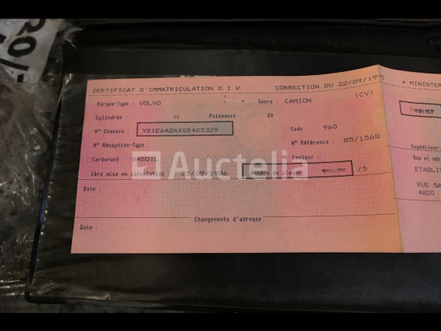 Verhuiswagen met achterlap volvo fl6-140 (1986-451.079 km-vin:yb1e6axgb405329) - afbeelding 20 van  37