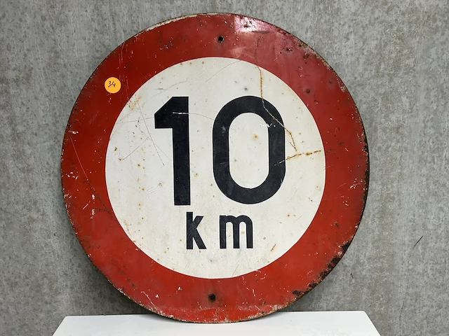 Verkeersbord 10km/u - afbeelding 1 van  1