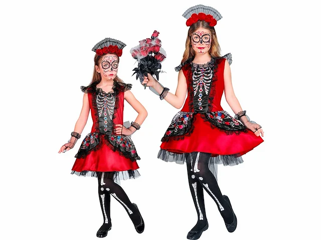 Verkleedkostuums kinderen en tieners - dia de los muertos (25x) - afbeelding 2 van  5