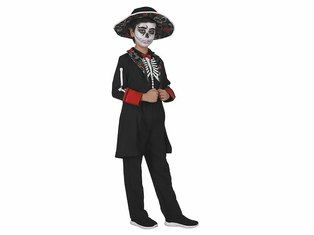 Verkleedkostuums kinderen en tieners - dia de los muertos (25x) - afbeelding 3 van  5