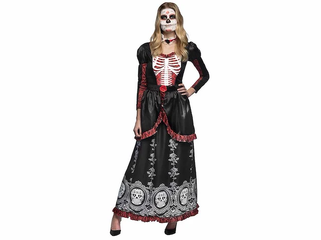 Verkleedkostuums volwassenen - dia de los muertos (97x) - afbeelding 4 van  5