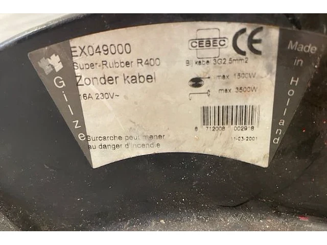 Verlengkabel op haspel 3g2.5 - afbeelding 3 van  5