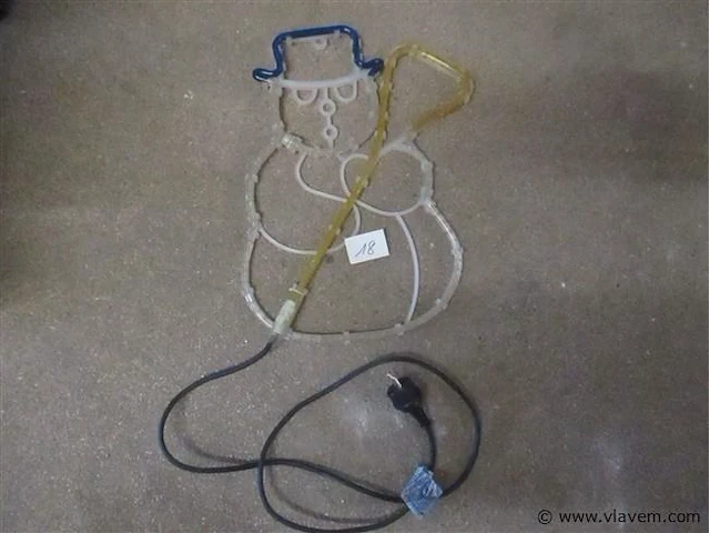 Verlichte kerstman - afbeelding 1 van  2