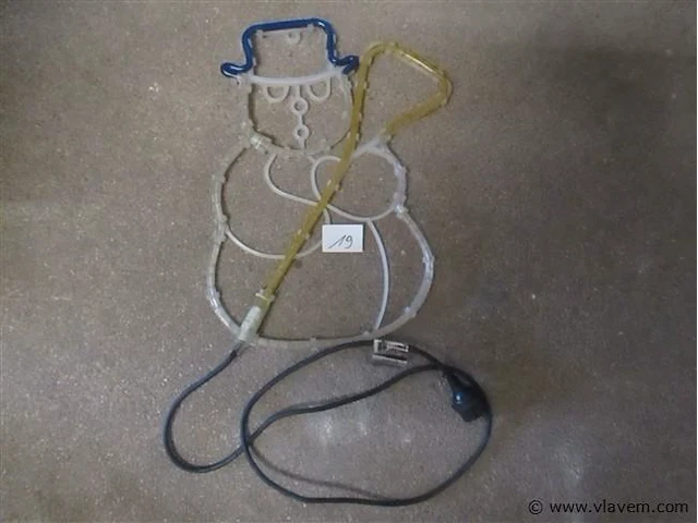 Verlichte kerstman - afbeelding 1 van  2