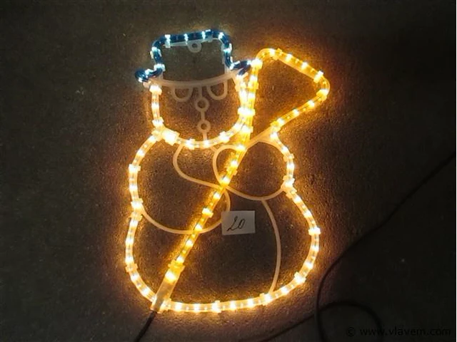 Verlichte kerstman - afbeelding 1 van  2