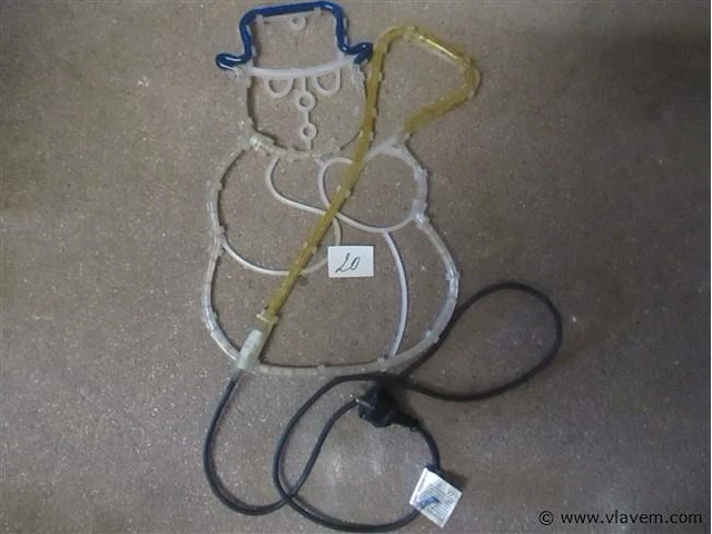 Verlichte kerstman - afbeelding 2 van  2