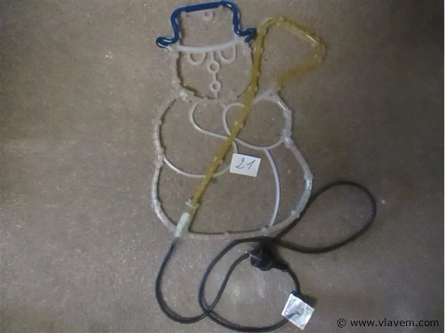 Verlichte kerstman - afbeelding 1 van  2