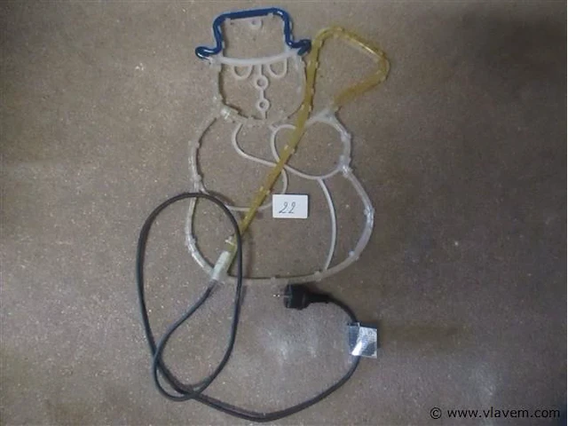 Verlichte kerstman - afbeelding 2 van  2