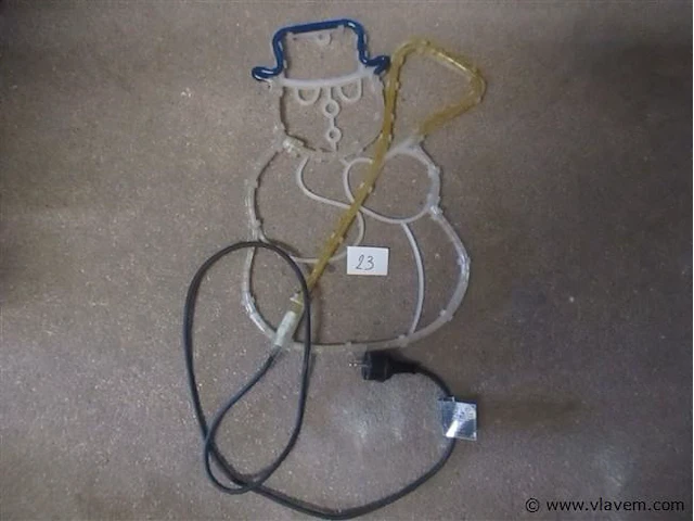 Verlichte kerstman - afbeelding 1 van  2