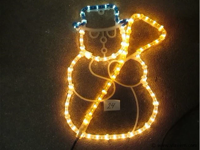 Verlichte kerstman - afbeelding 1 van  2