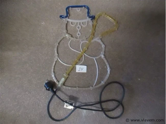 Verlichte kerstman - afbeelding 2 van  2