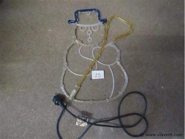 Verlichte kerstman - afbeelding 1 van  2