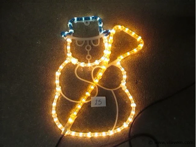 Verlichte kerstman - afbeelding 2 van  2