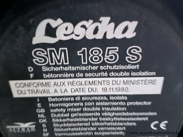 Verr betonmolen lescha sm185 s - afbeelding 3 van  3