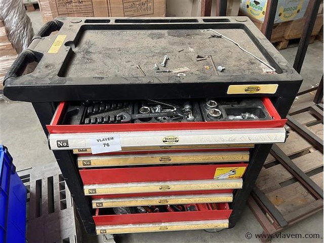 Verr. gereedschapswagen, vv. enig gereedschap - afbeelding 1 van  7
