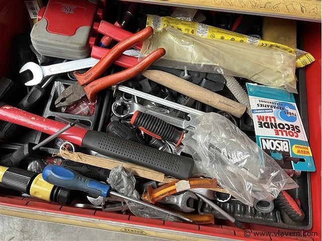 Verr. gereedschapswagen, vv. enig gereedschap - afbeelding 6 van  7