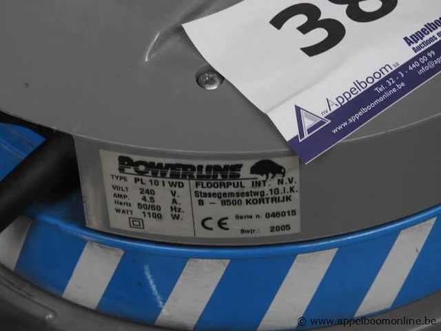 Verr tonstofzuiger powerline pl 10 i wb, werking niet gekend - afbeelding 3 van  3
