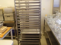 Verrijbaar rvs regaalwagen - afbeelding 2 van  2