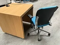 Verrijdbaar bureau + bureastoel vitra - afbeelding 4 van  7