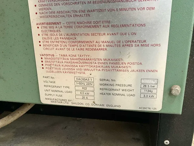 Verrijdbaar droogovenapparaat westair 15 - afbeelding 8 van  10