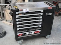 Verrijdbaar gereedschapkar jet jumbo met inhoud - afbeelding 1 van  4