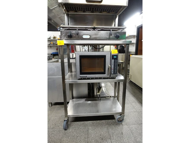Verrijdbaar inox rek - afbeelding 1 van  3