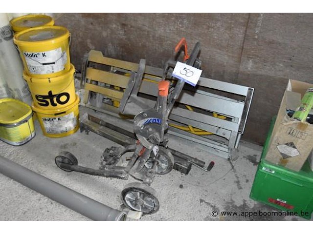 Verrijdbaar statief voor doorslijper husqvarna - afbeelding 1 van  2