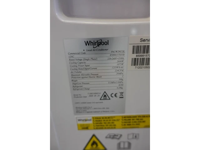 Verrijdbare airco whirlpool - afbeelding 4 van  5