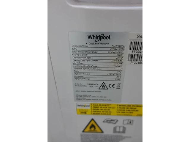 Verrijdbare airco whirlpool - afbeelding 4 van  5