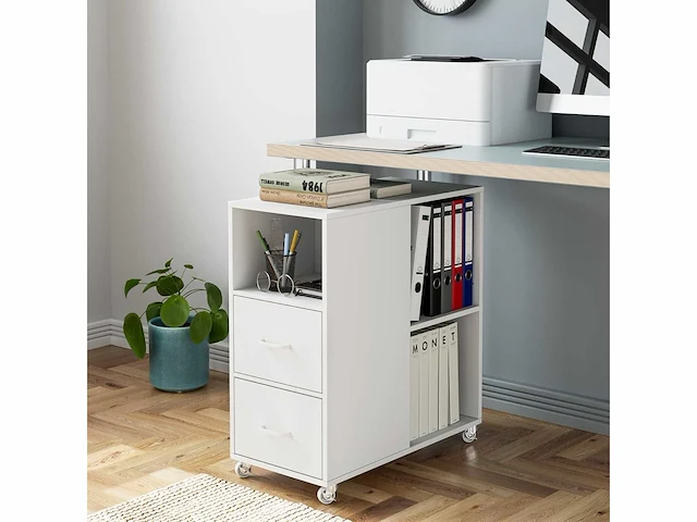 Verrijdbare archiefkast - wit (x2) - afbeelding 2 van  6