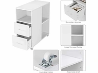 Verrijdbare archiefkast - wit (x2) - afbeelding 5 van  6
