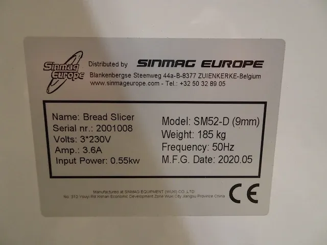 Verrijdbare automatische broodsnijmachine sinmag - afbeelding 4 van  4