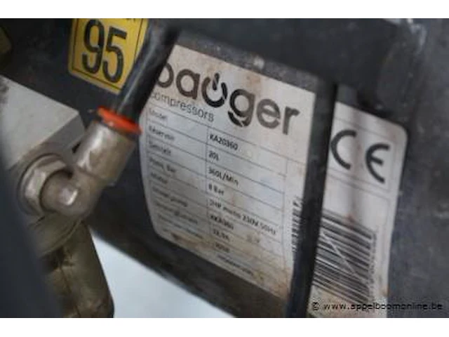 Verrijdbare compressor bauger, ka20360 - afbeelding 3 van  3