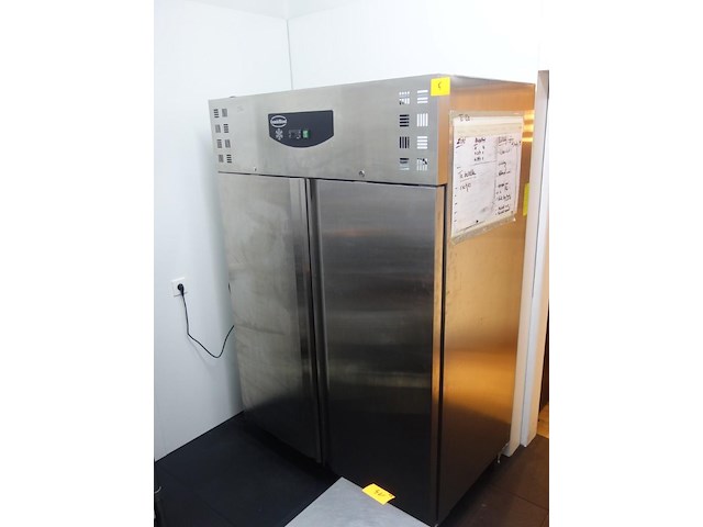 Verrijdbare/ dubbele inox koelkast combisteel - afbeelding 1 van  6