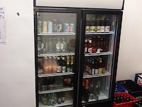 Verrijdbare/ dubbele vitrine koelkast