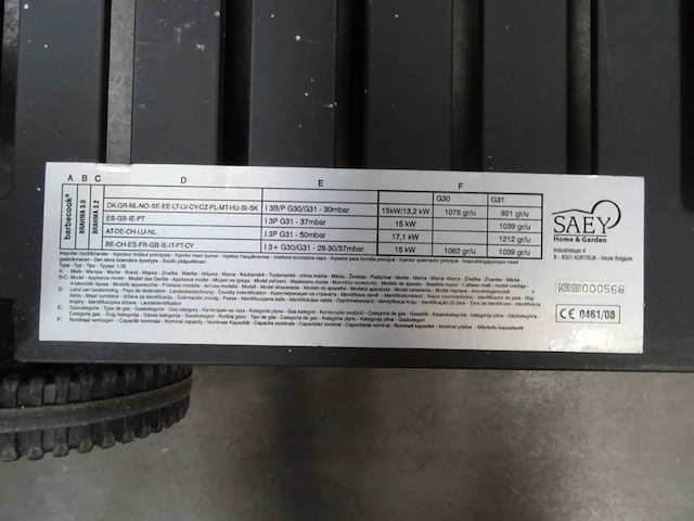 Verrijdbare gas bbq saey - afbeelding 5 van  5