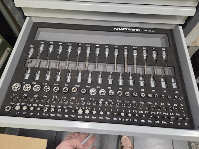 Verrijdbare gereedschapskar kraftwerk bt 700 - afbeelding 8 van  11