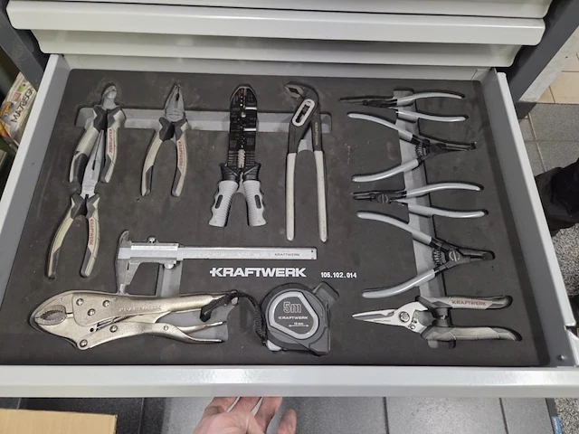 Verrijdbare gereedschapskar kraftwerk bt 700 - afbeelding 9 van  11