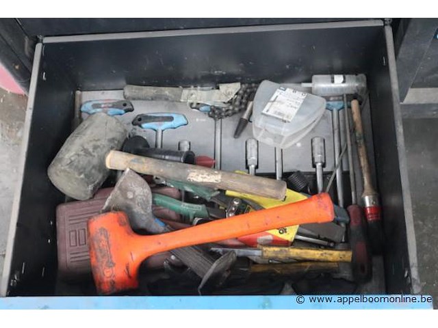 Verrijdbare gereedschapswagen met inhoud - afbeelding 6 van  7