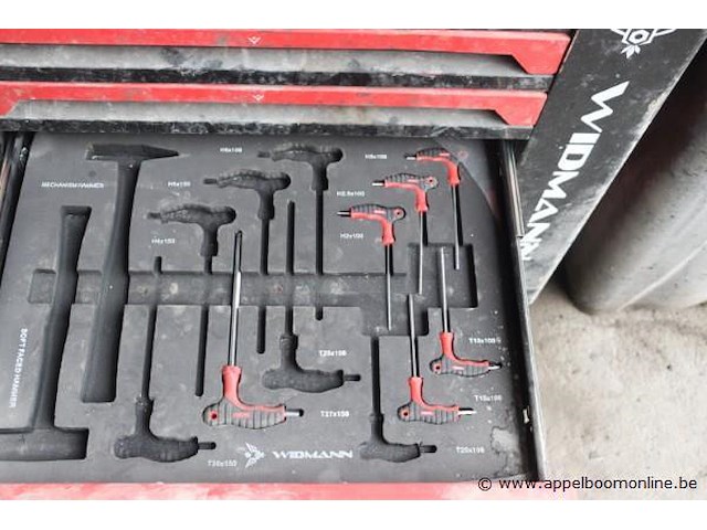 Verrijdbare gereedschapswagen met inhoud - afbeelding 4 van  4