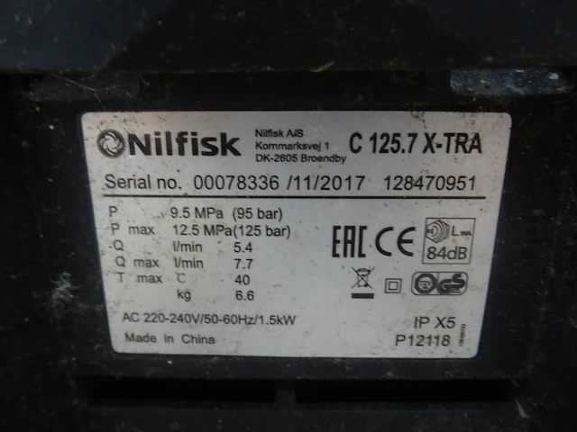 Verrijdbare hogedrukreiniger nilfisk - afbeelding 3 van  4