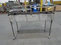 Verrijdbare inox barbeque - afbeelding 1 van  4