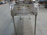 Verrijdbare inox barbeque - afbeelding 2 van  4