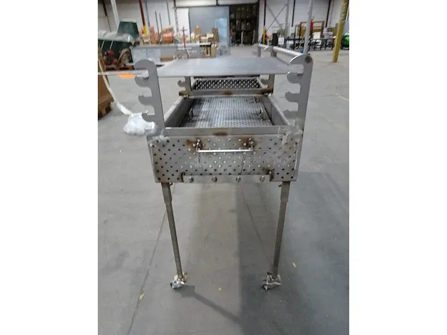 Verrijdbare inox barbeque - afbeelding 4 van  4