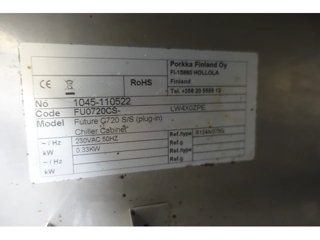 Verrijdbare inox diepvries porkka - afbeelding 3 van  3