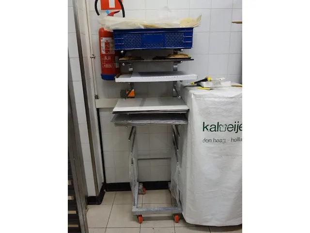 Verrijdbare inox houder - afbeelding 1 van  1