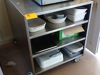 Verrijdbare inox kar - afbeelding 2 van  2
