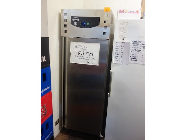 Verrijdbare inox koelkast combisteel - afbeelding 1 van  4