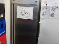 Verrijdbare inox koelkast combisteel - afbeelding 1 van  4